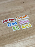 DIY personalised labels