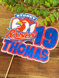 3D Cake Topper Sydney Roosters Theme
