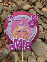 3D Cake Topper Barbie theme