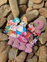 3D Cake Topper Alice in Wonderland Theme