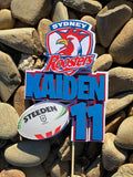 3D Cake Topper Sydney Roosters Theme 2