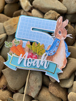 3D Cake Topper Peter Rabbit Theme