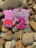 3D Cake Topper Peppa Pig Theme