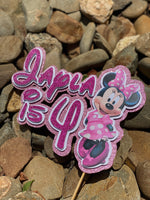 3D Cake Topper Minnie Mouse Theme