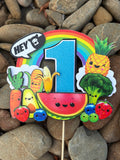 3D Cake Topper Hey Bear sensory Fruit theme