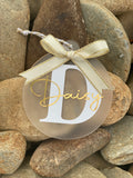 Personalised Christmas baubles with initials