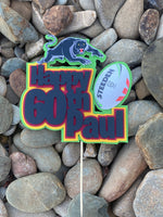 3D Cake Topper Penrith Panthers Theme