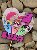 3D Cake Topper Powerpuff Girls theme