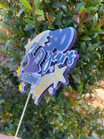 3D Cake Topper Melbourne Storm theme