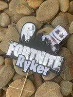 3D Cake Topper Fortnite + Characters Theme