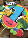 3D Cake Topper Hey Bear sensory Fruit theme