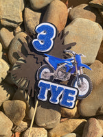 3D Cake Topper Dirt bike theme