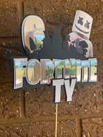 3D Cake Topper Fortnite + Characters Theme