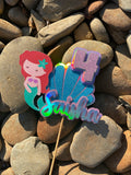 3D Cake Topper Mermaid style 1 Theme