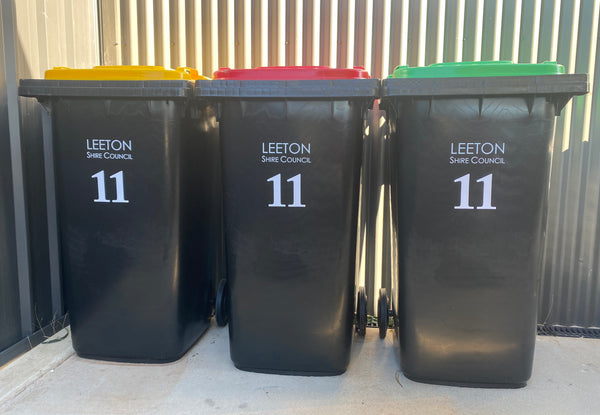 Bin Number labels 3 pack