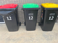 Bin Number labels 3 pack