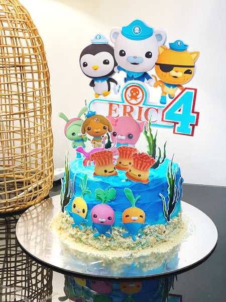 Cialda Per Torta The OCTONAUTS Decorazione Alimentare Personalizzabile Senza Glutine Topper Cake Design Rettangolare 3 (Pasta Di Zucchero, 25 X 15 Cm - Foto 5