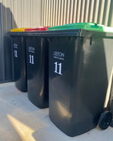 Bin Number labels 3 pack