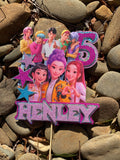 3D Cake Topper K Pop Demon Hunters + Saja Boys Theme