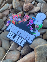 3D Cake Topper Fortnite + Characters Theme
