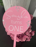 Cake Topper 12cm Round Solid Colours