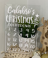 Personalised Christmas Countdown Boards
