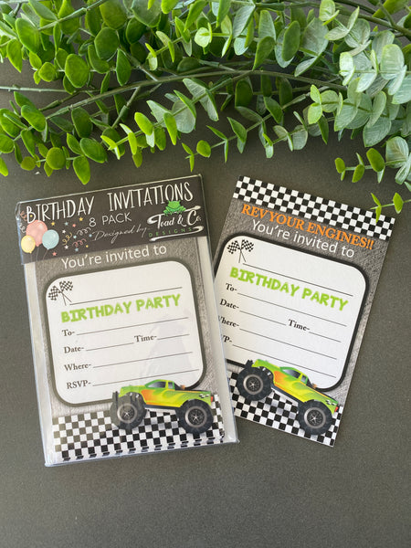 Birthday invitations- Cars 3 theme