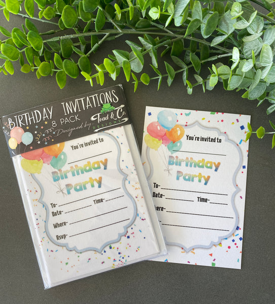 Birthday invitations- Birthday 1 theme