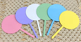 Cake Topper 12cm Round Solid Colours