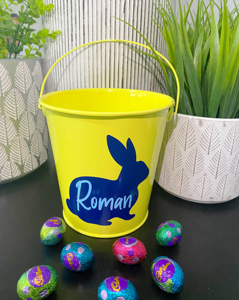 Easter Buckets Solid Bunny Design