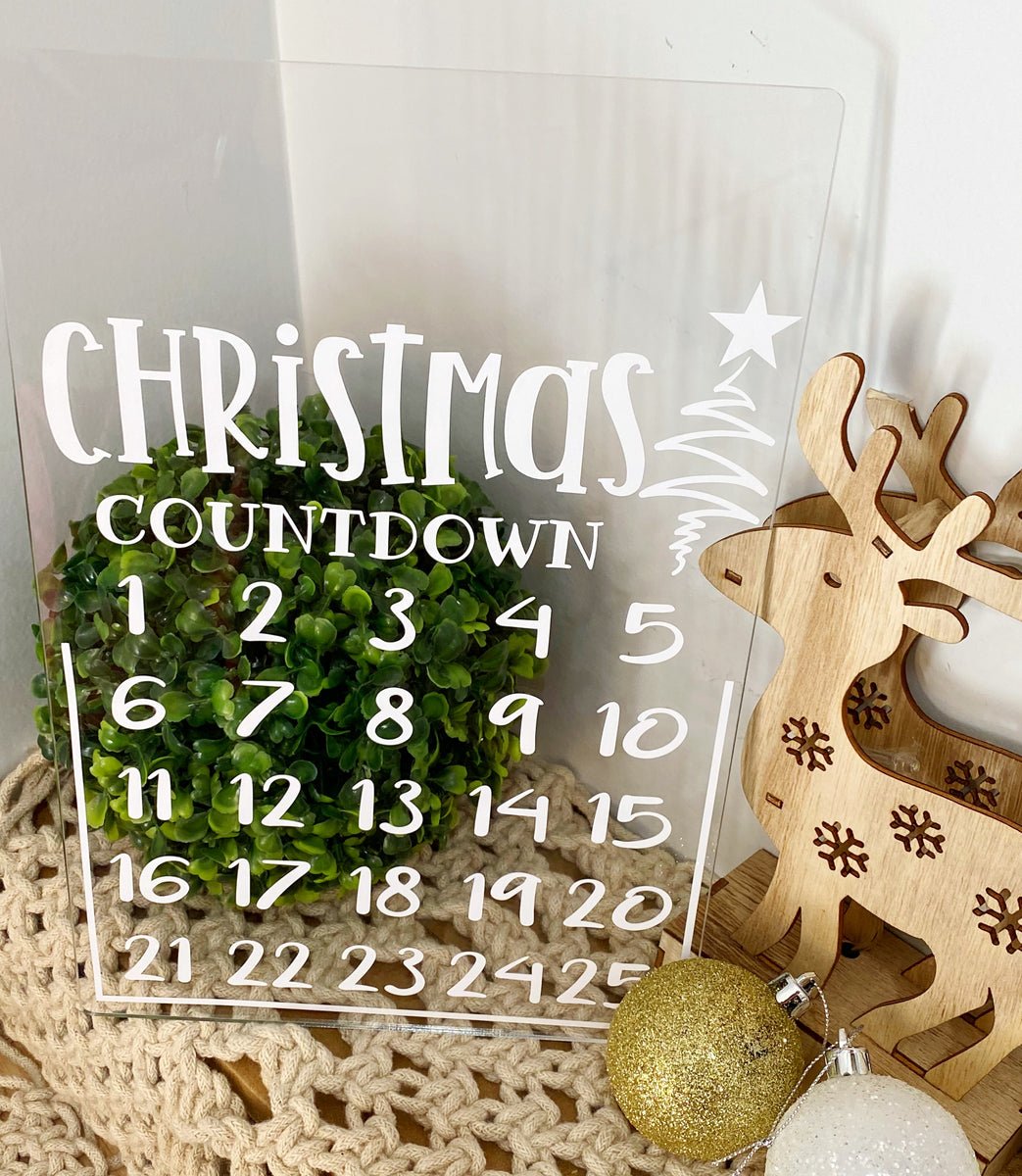 Personalised Christmas Countdown Boards – Toad and Co Designs